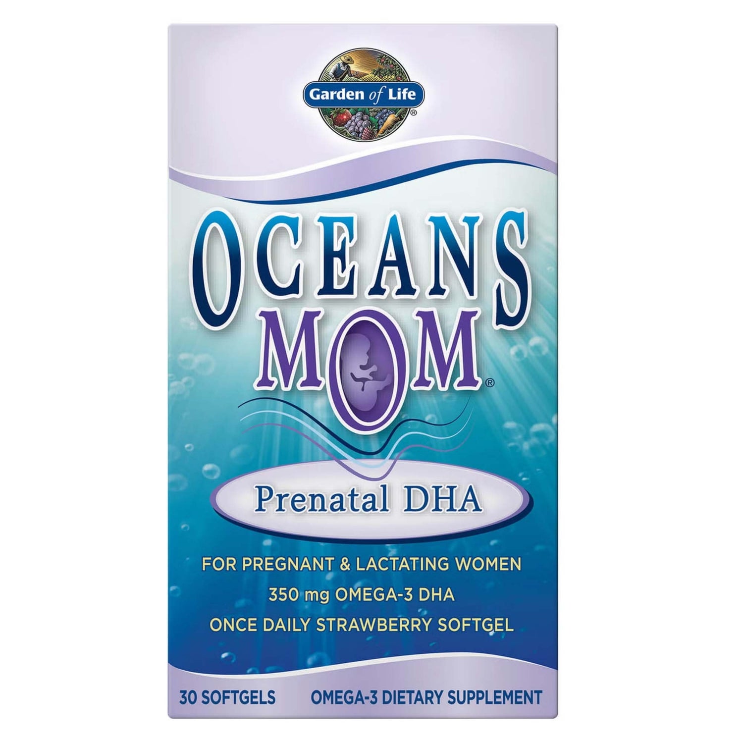 Complément DHA et oméga-3 pour femmes enceintes Oceans 350 mg - 30 gélules molles