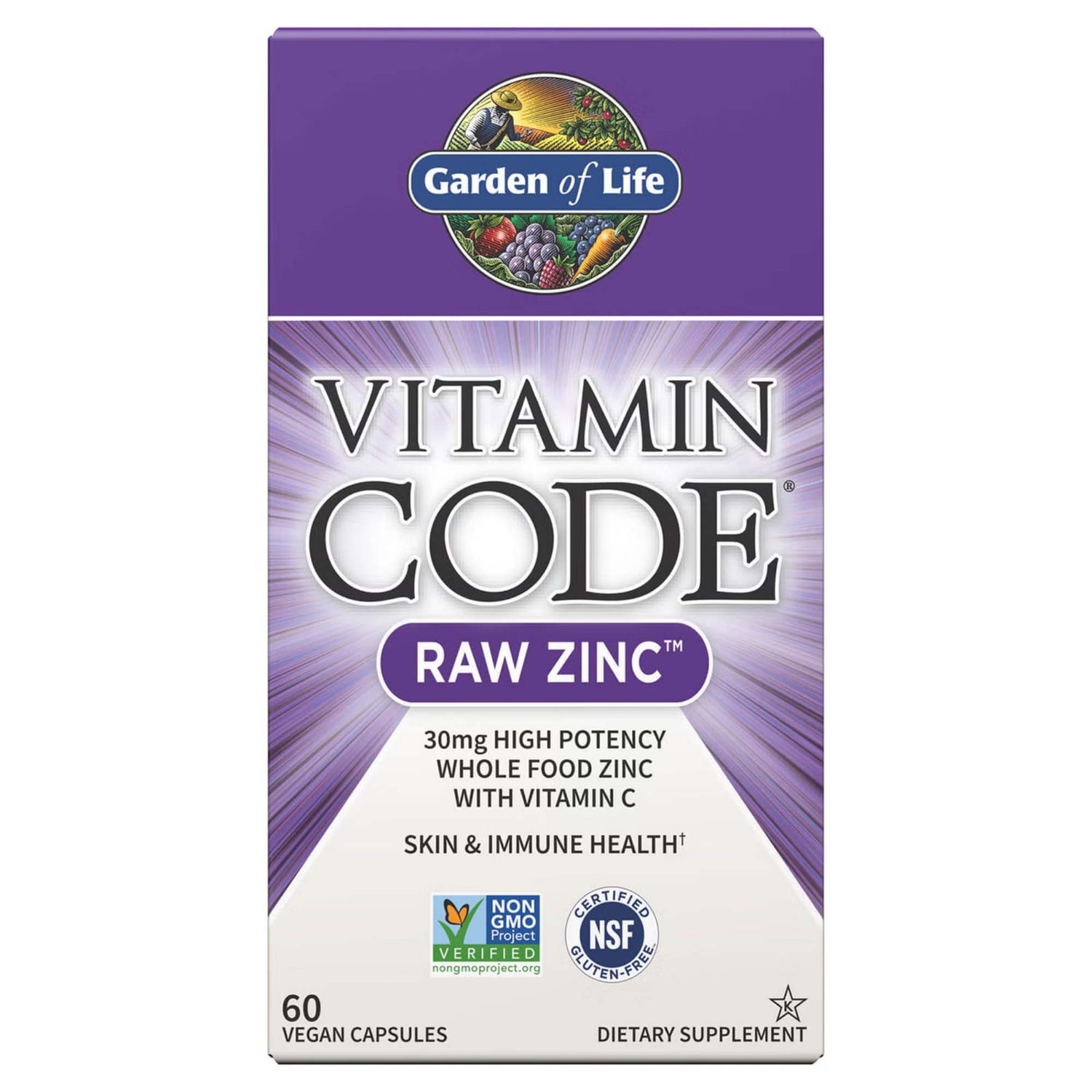 Vitamin Code Zinc Végan - 60 Capsules