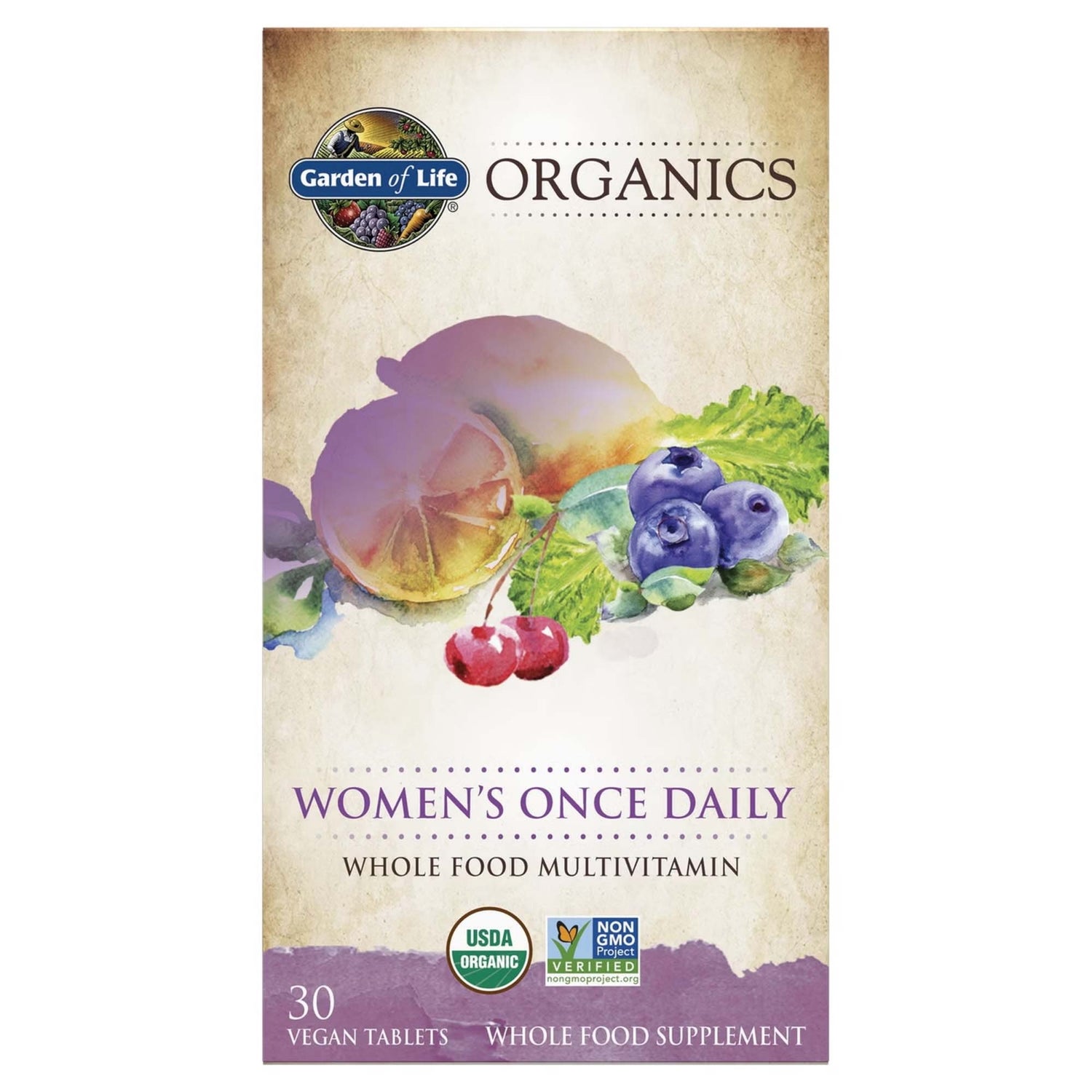Once Daily pour femmes Organics - 30 comprimés