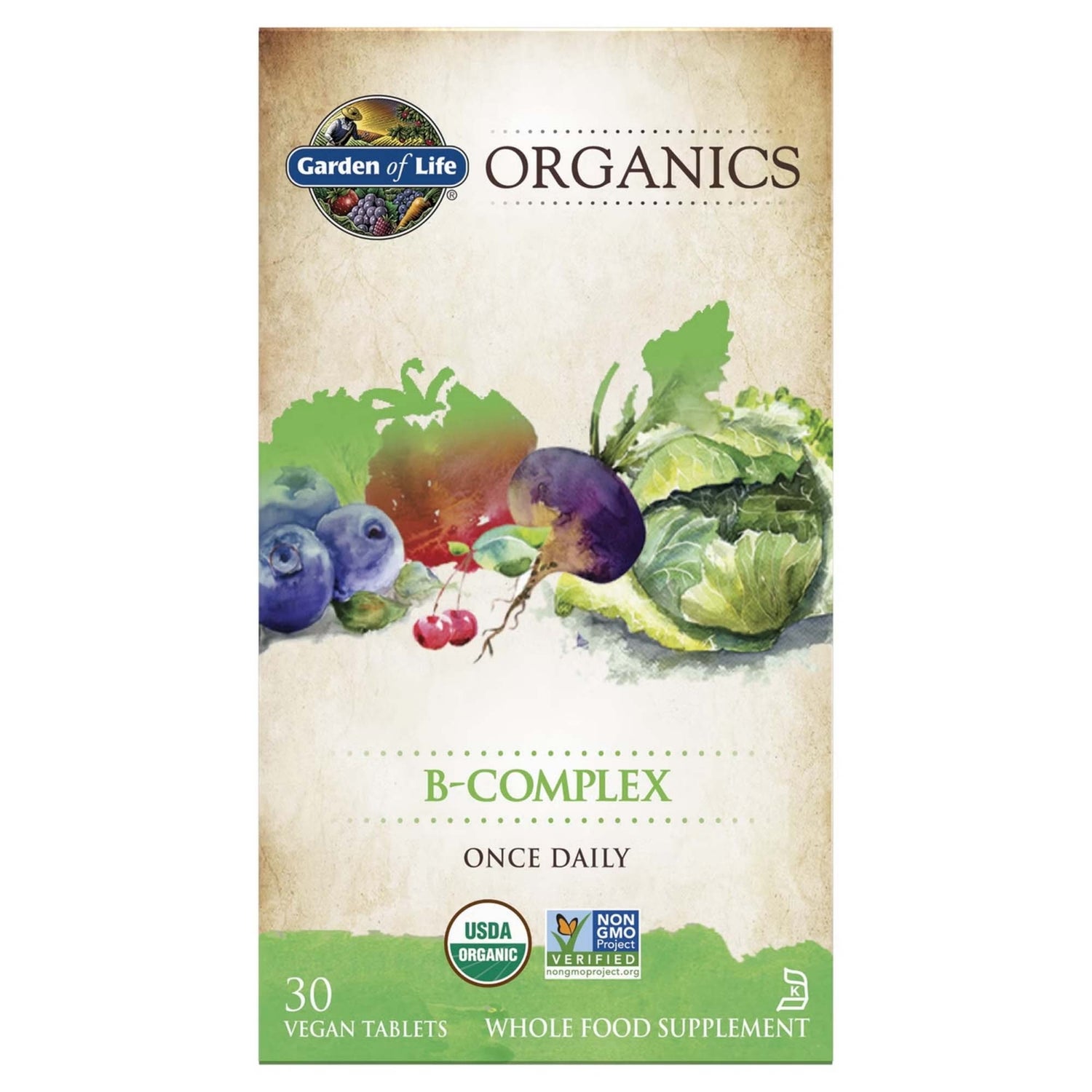B-Complex de Organics - 30 comprimés