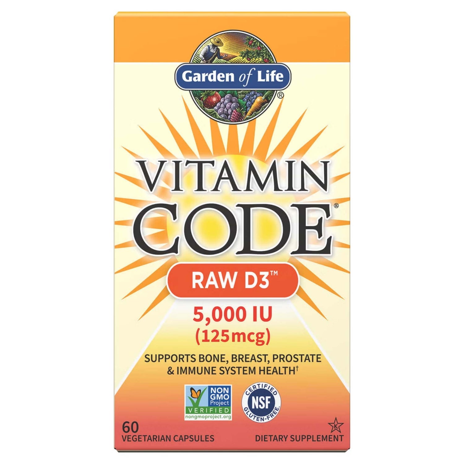 Vitamin Code Raw D3 5 000 UI - 60 gélules