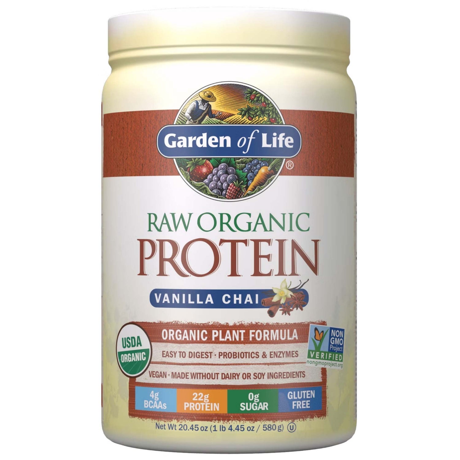 Raw Organic Shake Protéiné - Chai Vanille - 580g