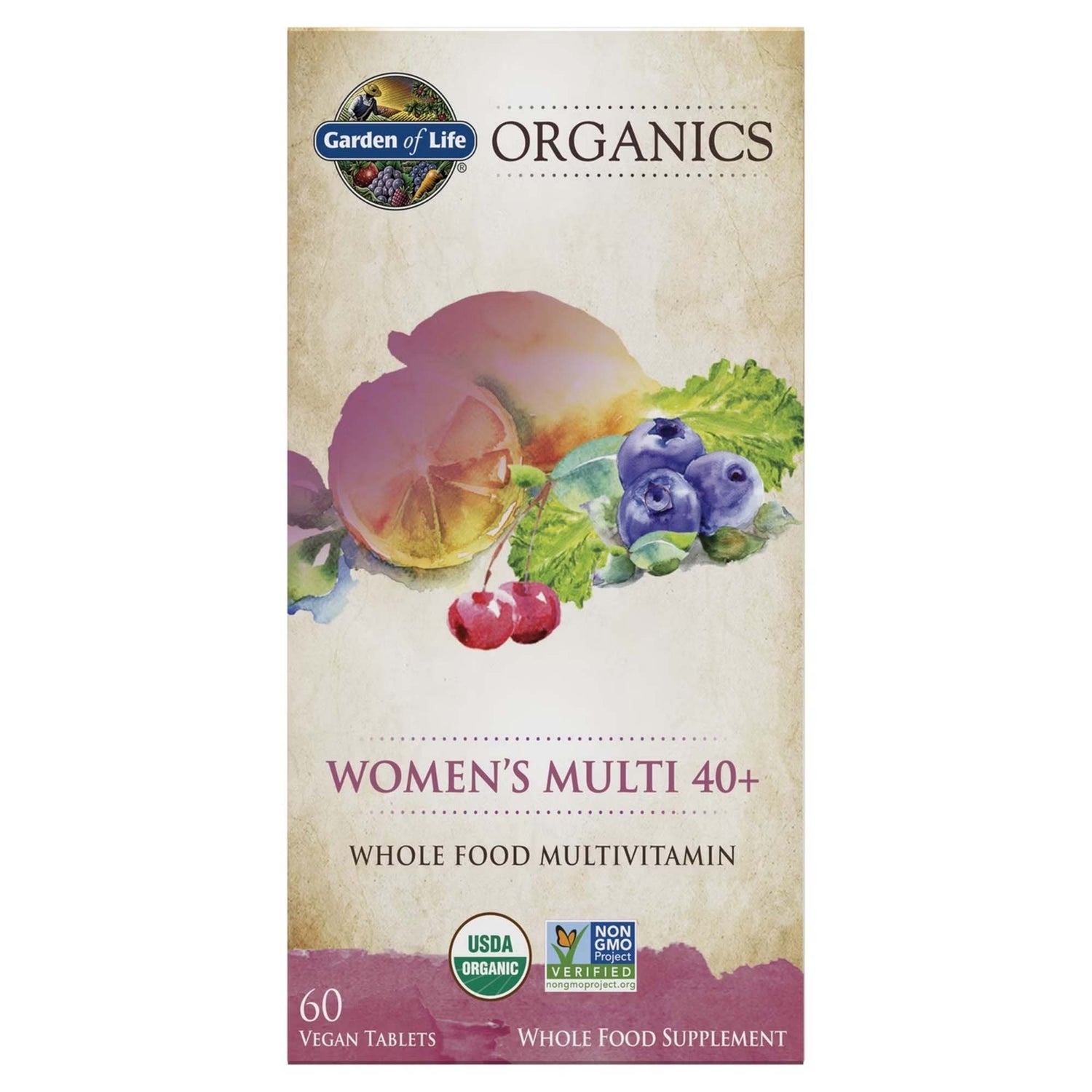 Multivitamines pour femmes 40 Organics - 60 comprimés