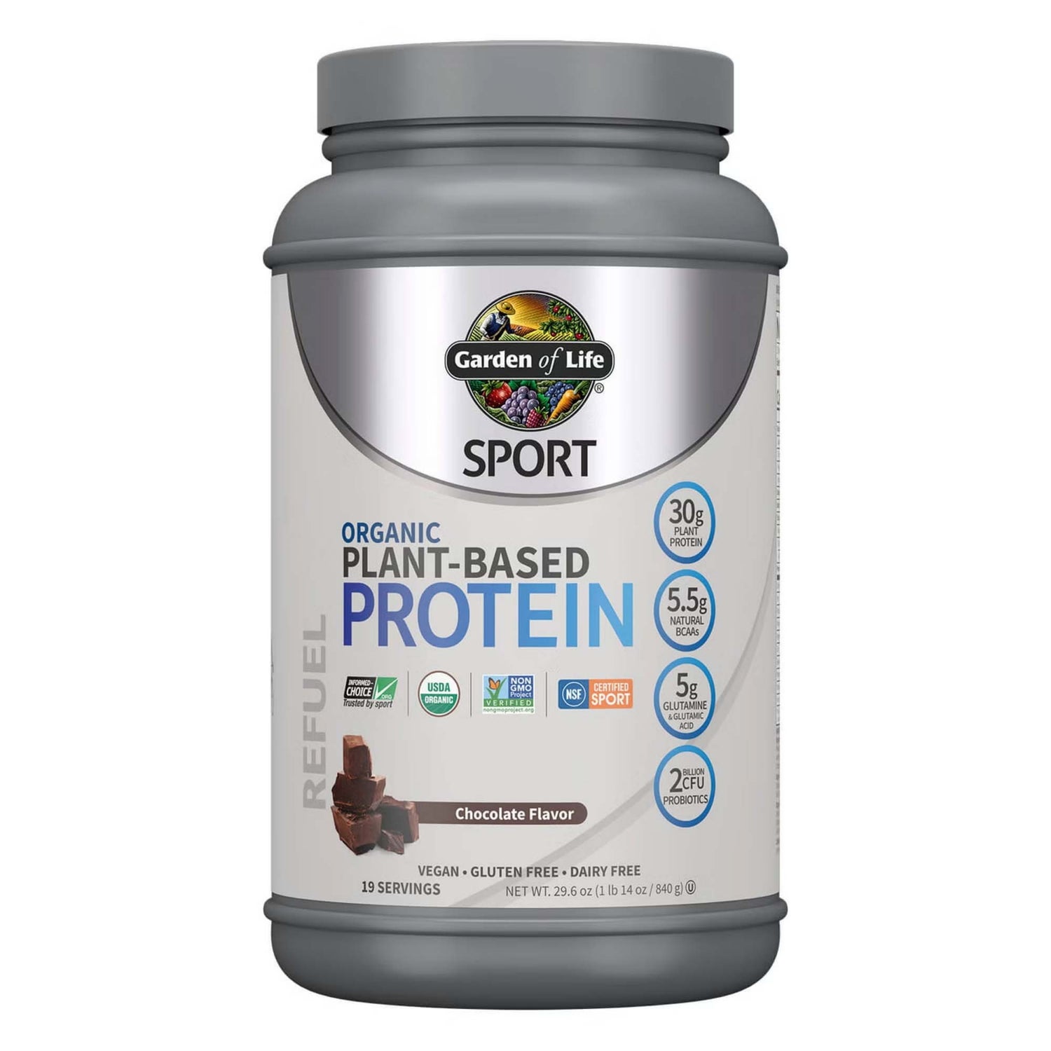 Protéine Sport Organic Plant-Based - Chocolat - 840g