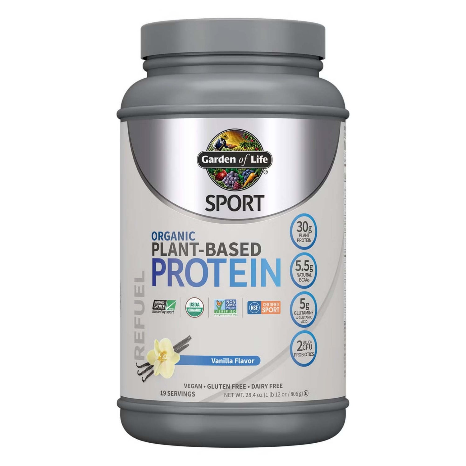 Protéine Sport Organic Plant-Based - Vanille - 806g
