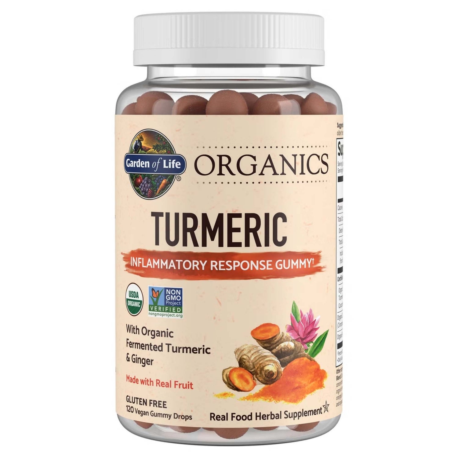 Curcuma Organics Herbal - 120 comprimés à croquer