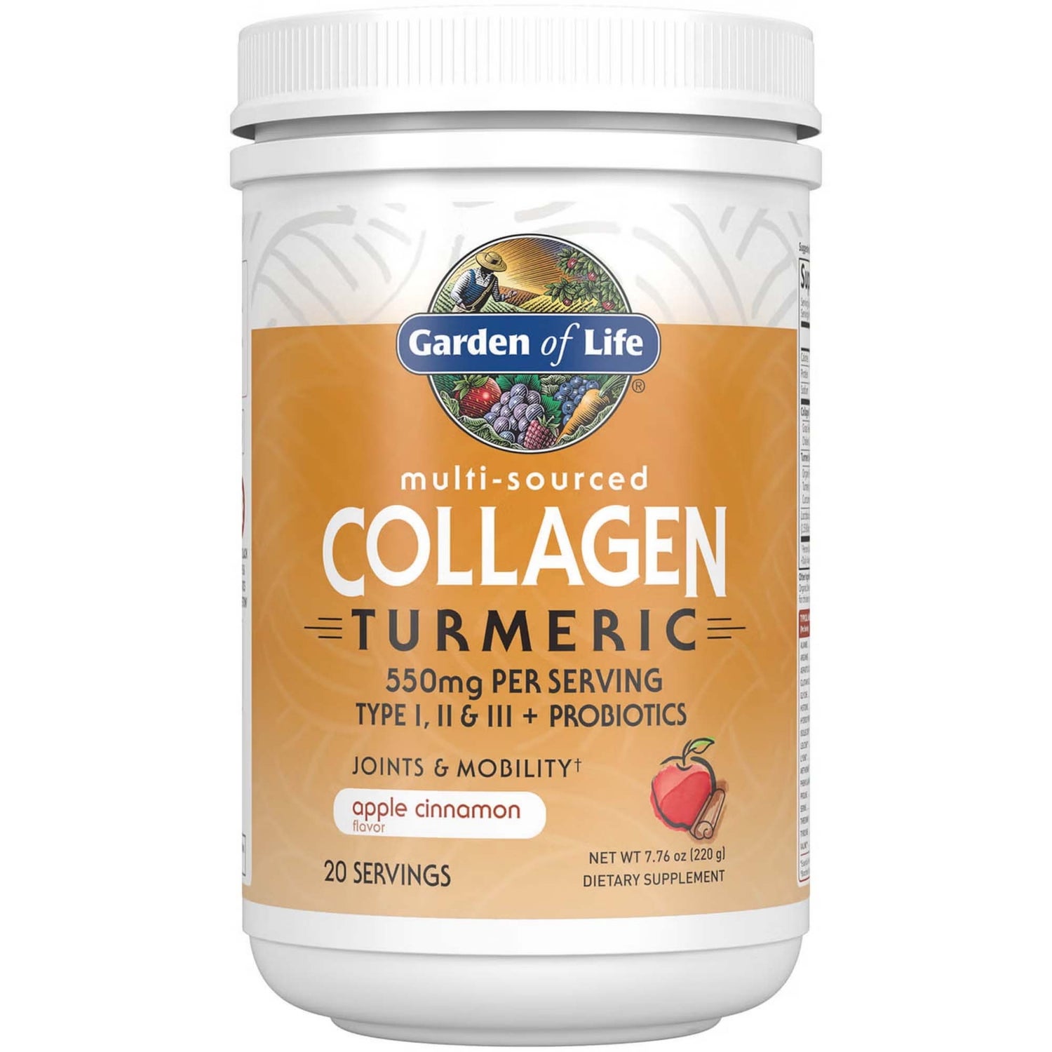 Collagène de Curcuma - Pomme Cannelle - 220g