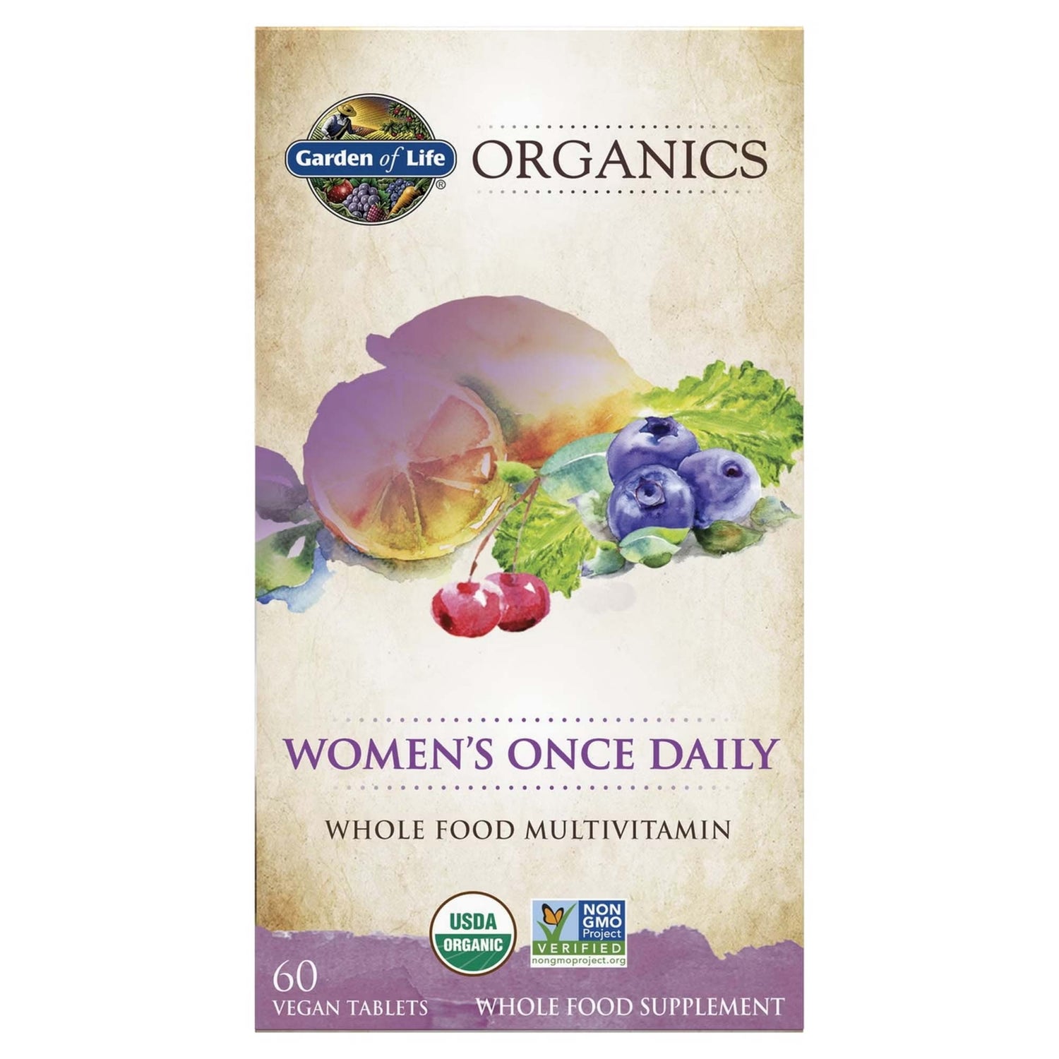 Once Daily pour femmes Organics - 60 comprimés