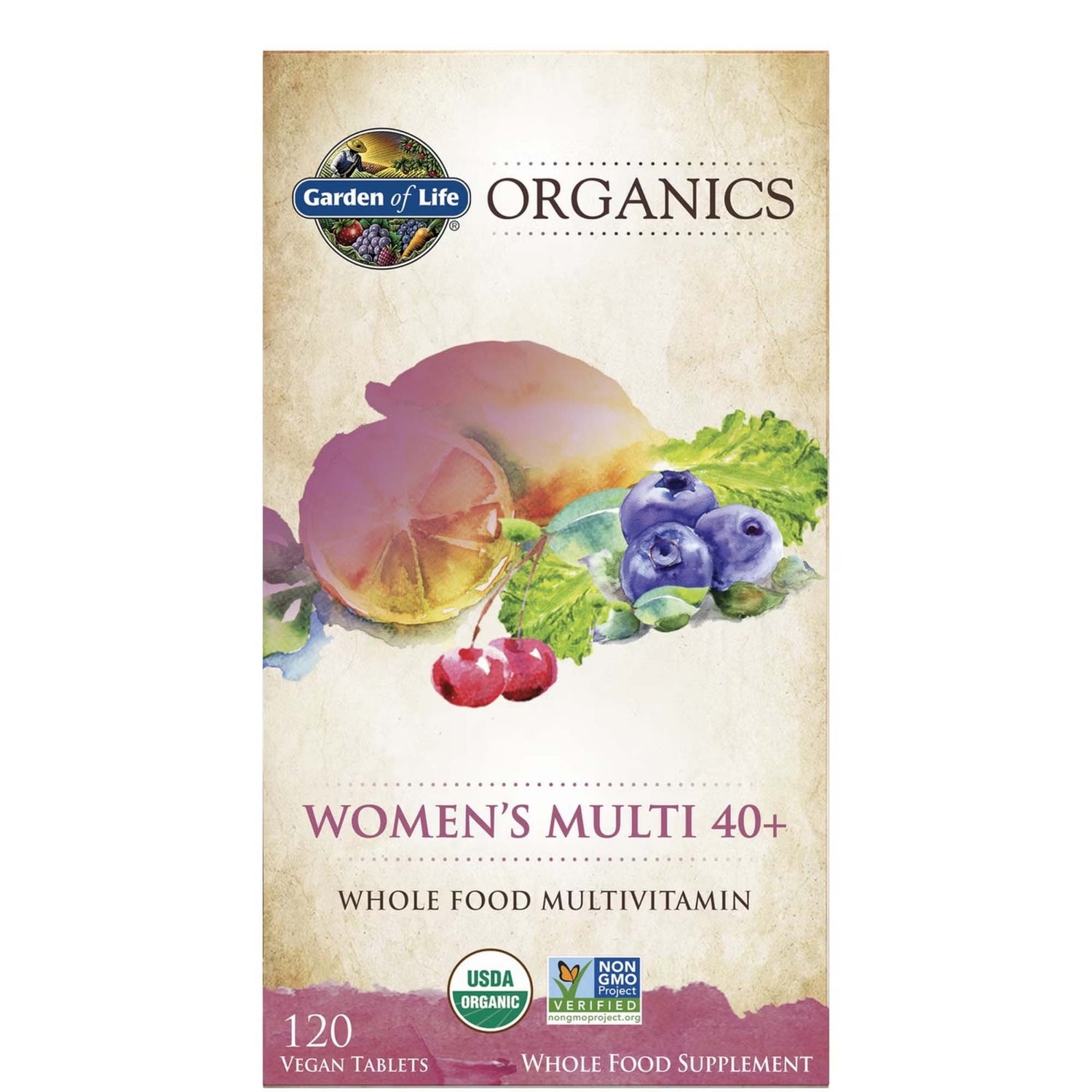 Multivitamines pour femmes 40 Organics - 120 comprimés