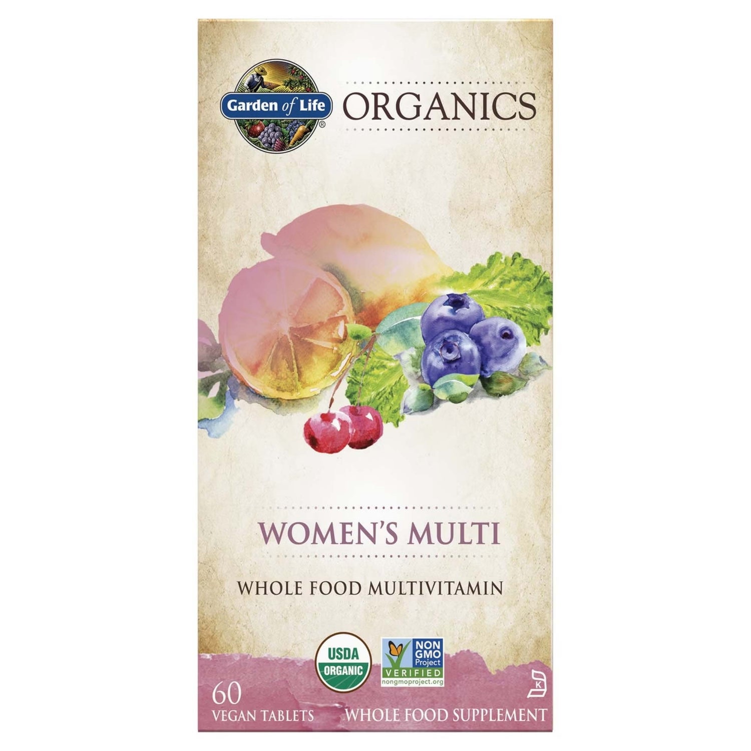 Multivitamines pour femmes Organics - 60 comprimés