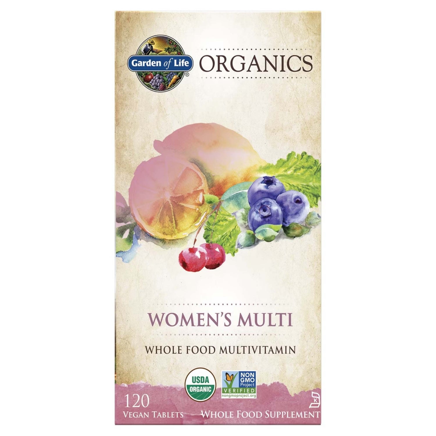 Multivitamines pour femmes Organics - 120 comprimés