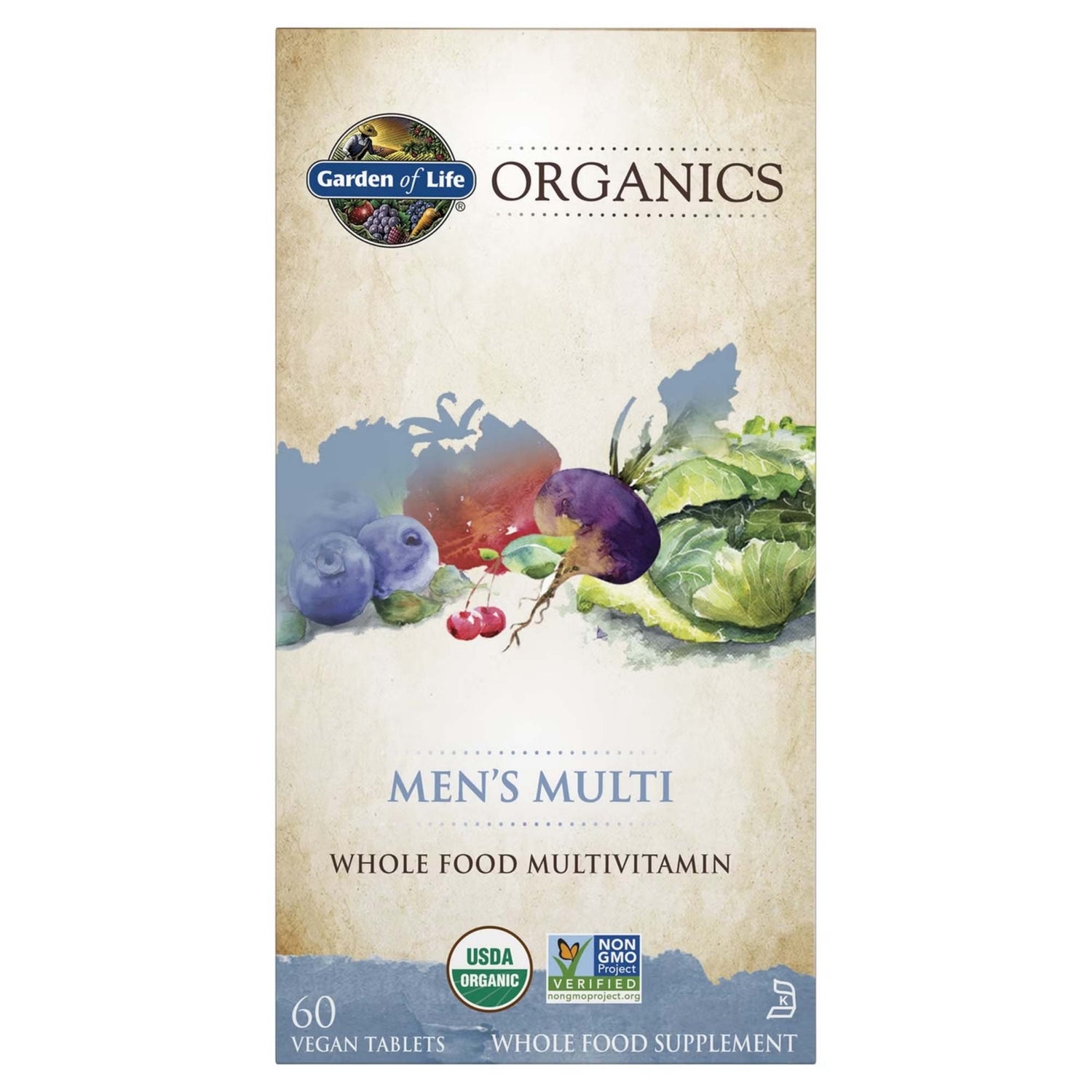 Multivitamines pour hommes Organics - 60 comprimés
