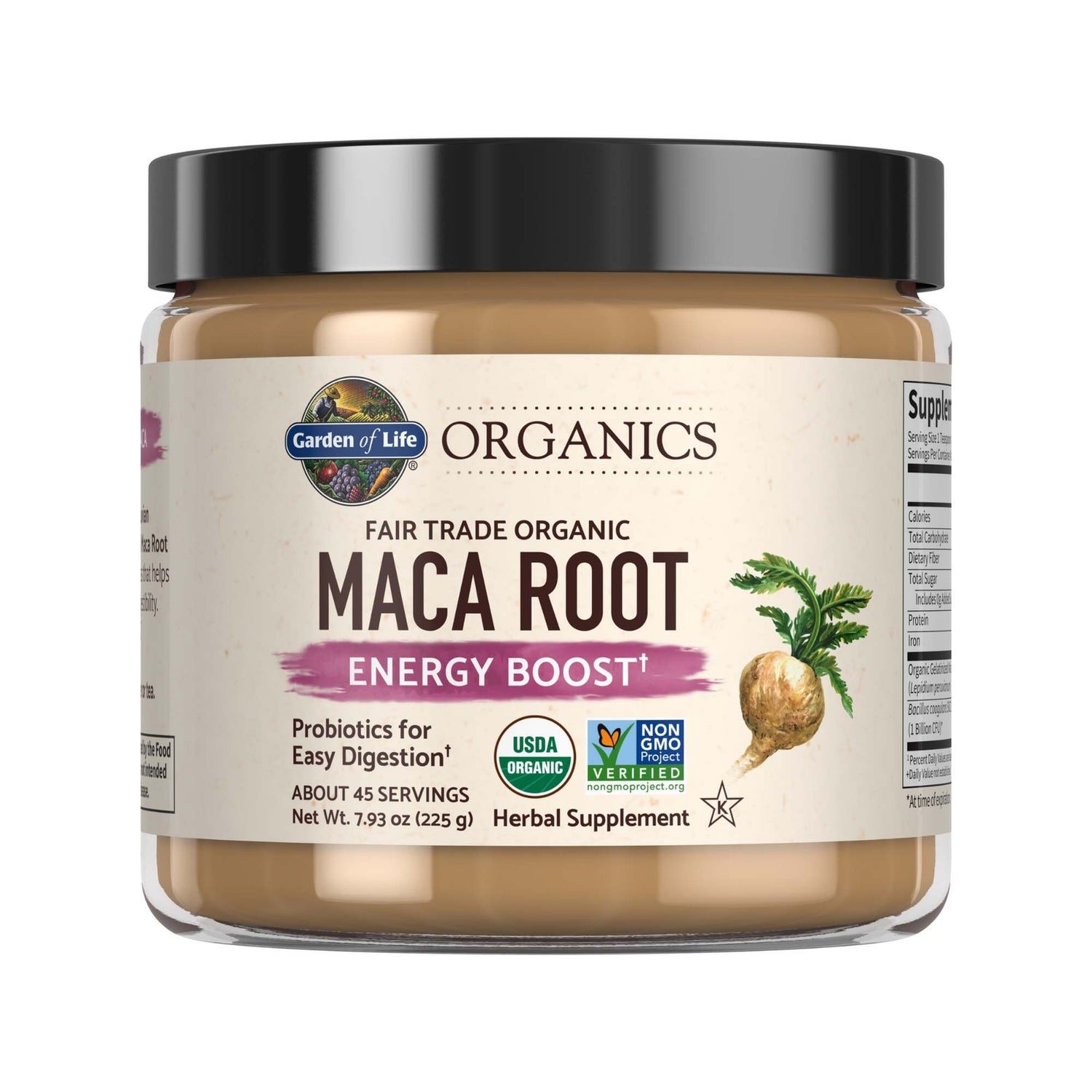 Poudre de racine de maca Organics - 225 g