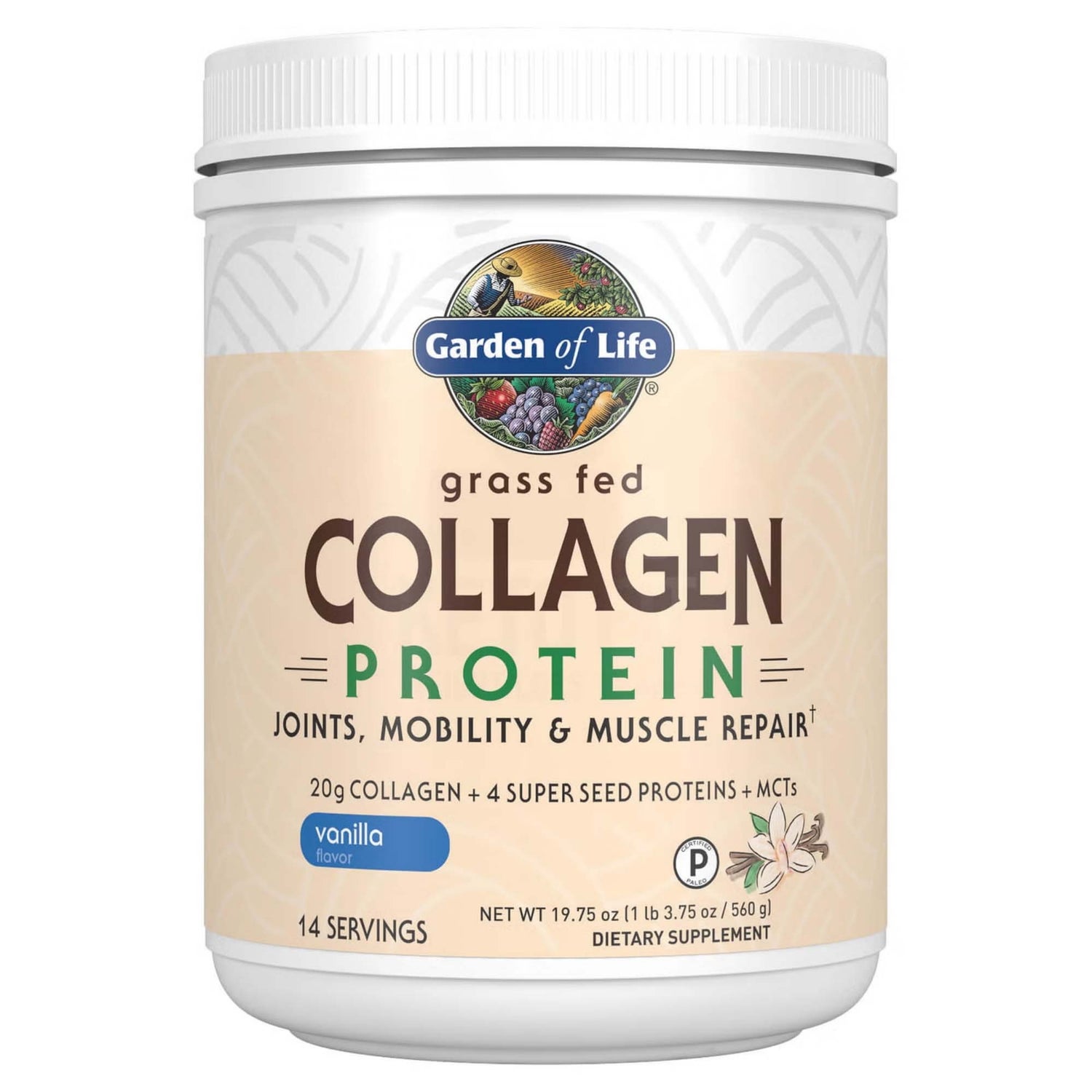 Protéines de collagène - Vanille - 560 g