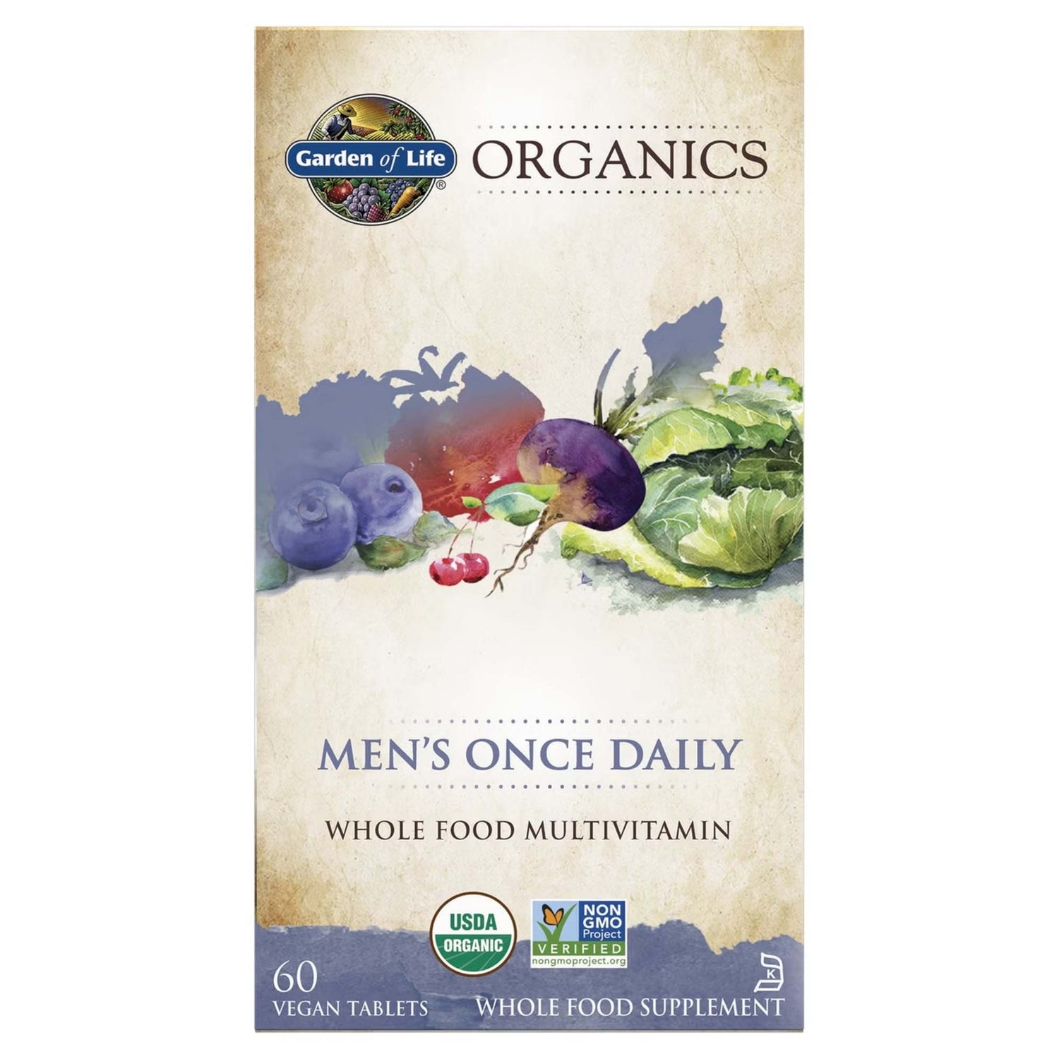 Once Daily pour hommes Organics - 60 comprimés