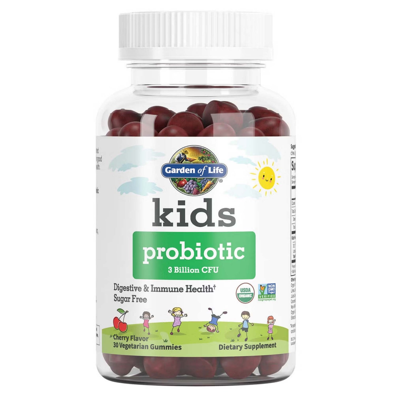 Probiotique 3 Milliards d'UFC Pour Enfants - Cerise - 30 Gommes à Mâcher