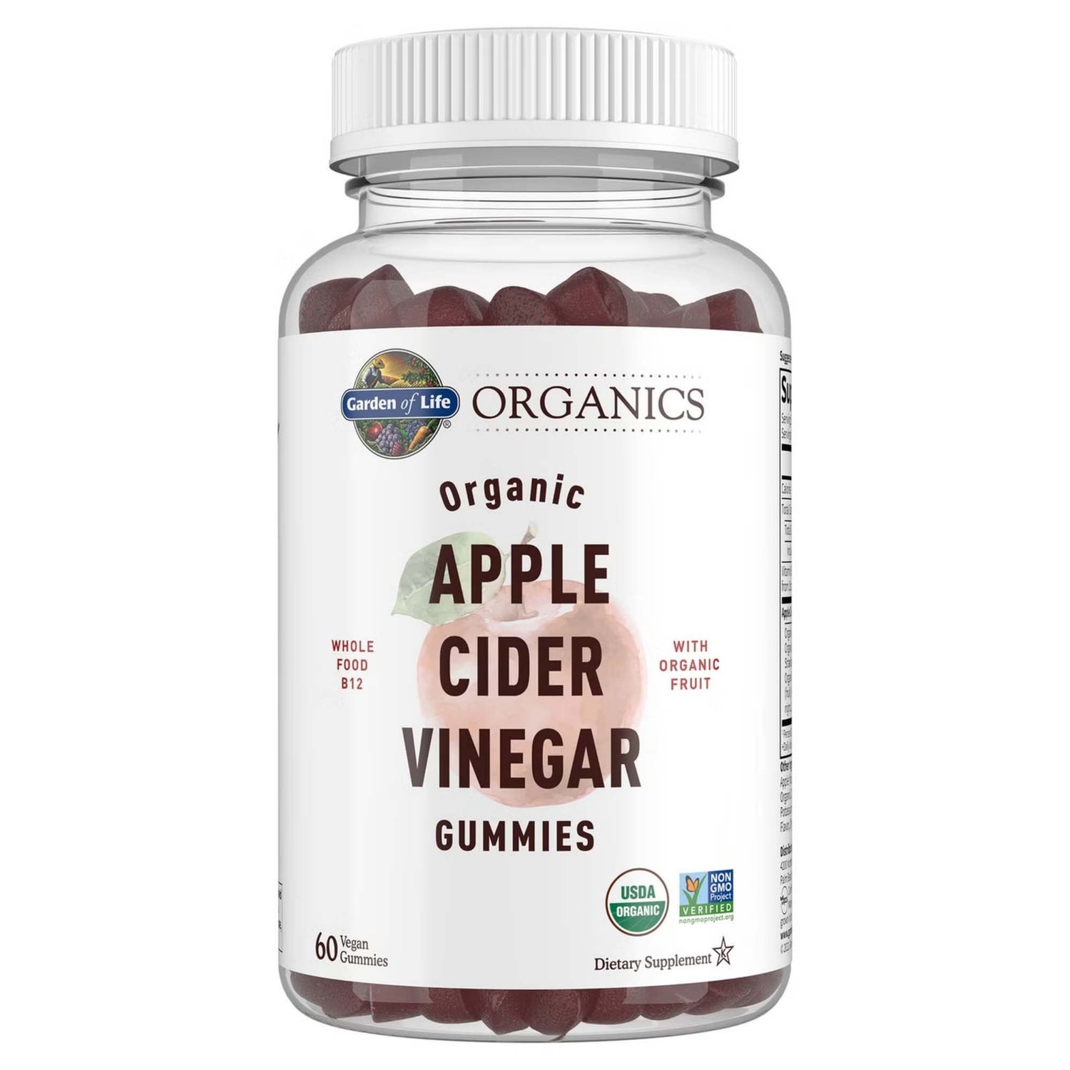 Vinaigre de cidre Organics - 60 comprimés à croquer