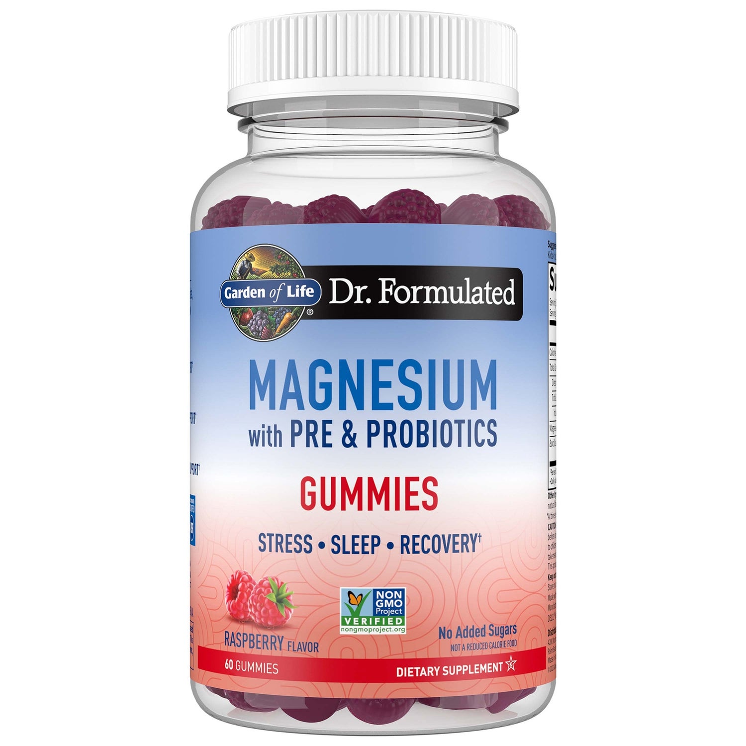 Dr. Formulated Magnésium - Framboise - 60 Gommes à Mâcher