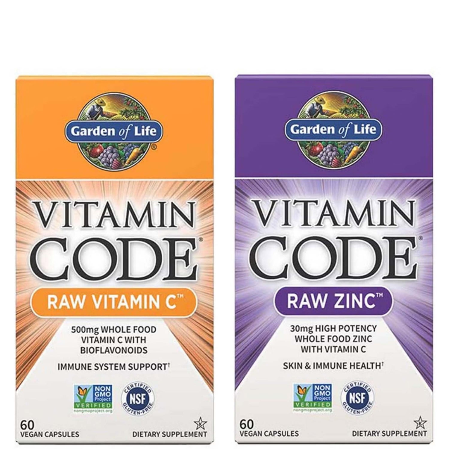 Coffret Vitamin Code x2 : zinc et vitamine C