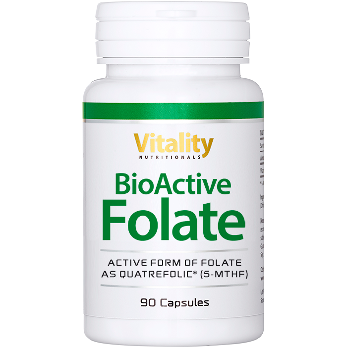 Acide folique BioActive Folate, 90 gélules