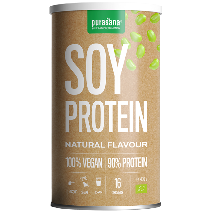 Purasana Vegan soja proteine poudre naturel bio 400g
