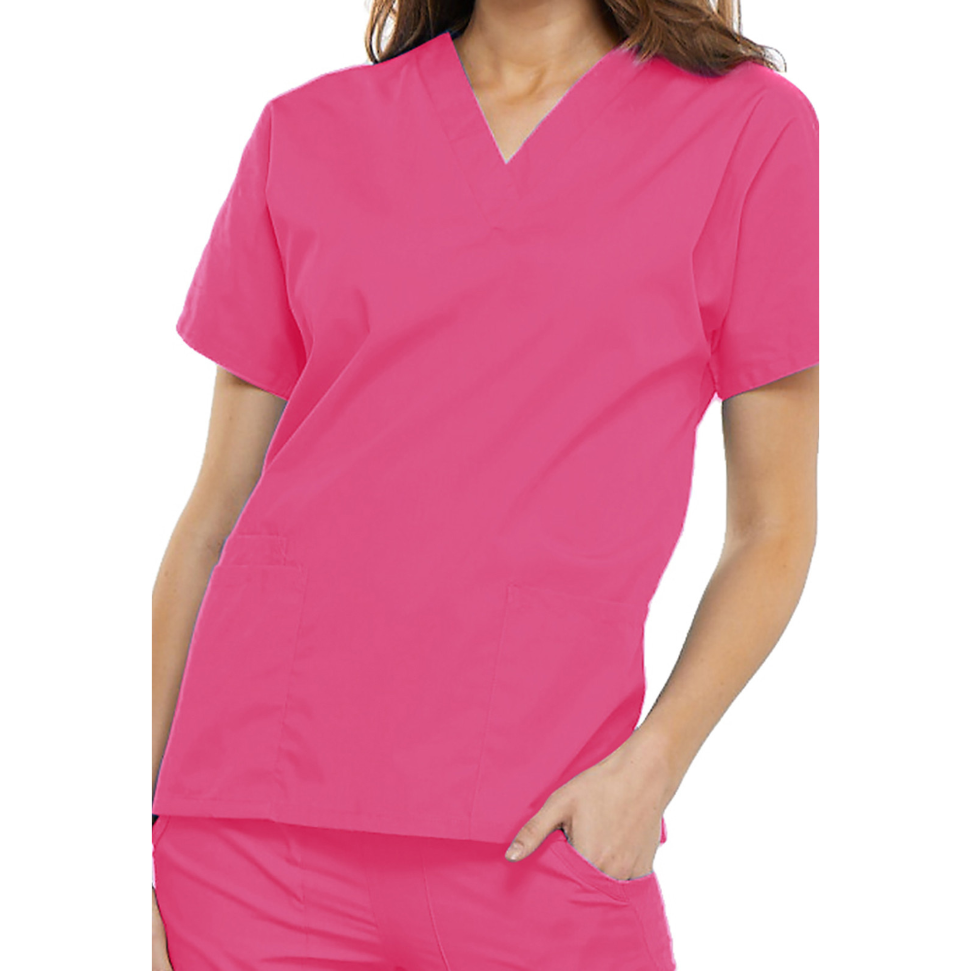 Guéthary - Tunique médicale - Col V - Manches courtes - Femme - Cherokee - Couleur 2