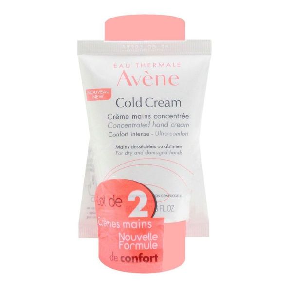 Avene crèmes mains Cold Cream 50 mL lot de 2