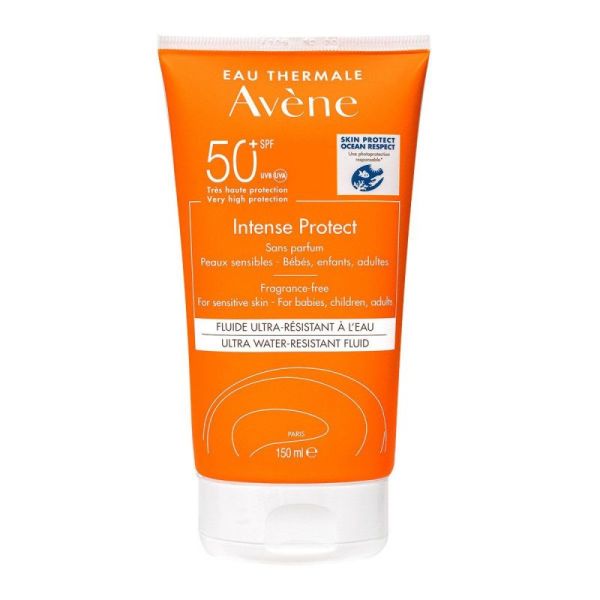 Avene fluide solaire Intense Protect spf50+, tube 150 mL