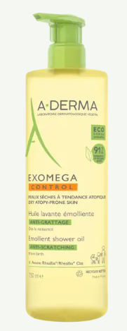 A-Derma Exomega Contrôle Huile Lavante Emolliente Fl 200 mL