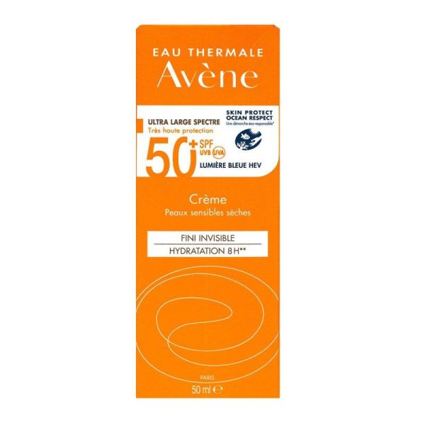 Avene crème solaire invisible spf 50+ tube 50 mL