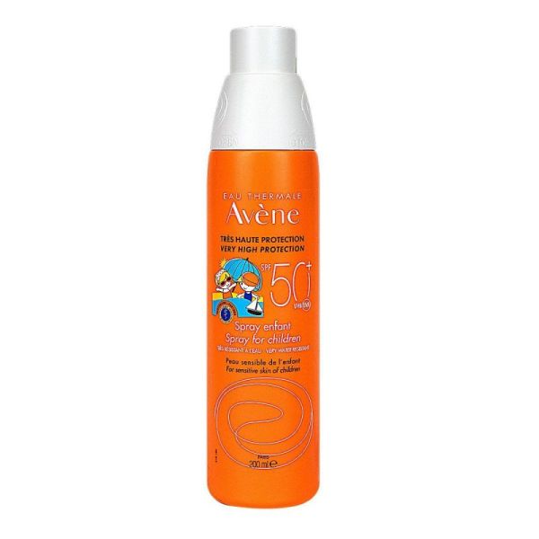 Avene crème solaire enfants en spray spf50+, 200 mL