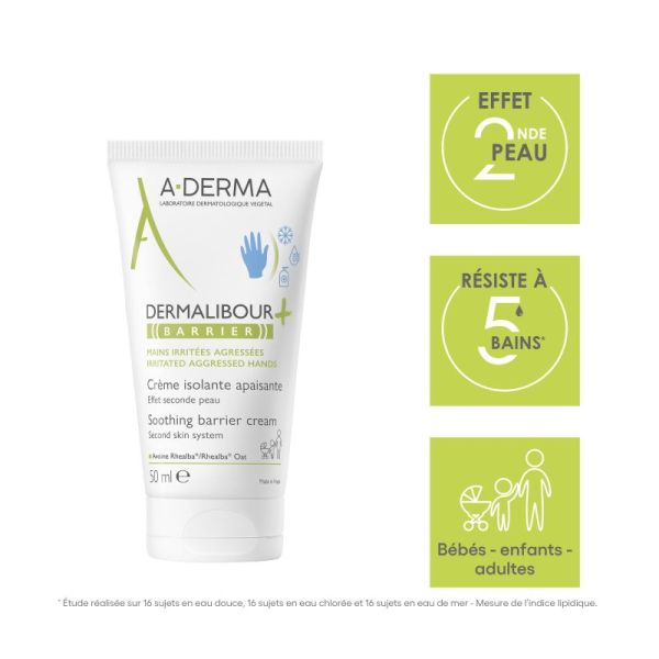 A-DERMA Crème isolante DERMALIBOUR+ BARRIER 50mL