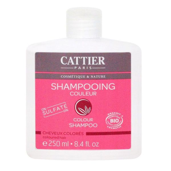 Cattier Shampoing Cheveux Colorés Sans Sulfate Flacon 250 mL