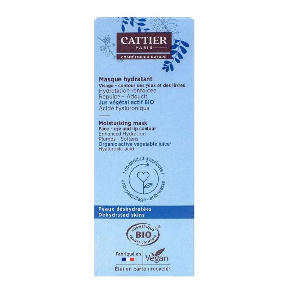 Cattier Masque Hydratant Peaux déshydratées 50 mL