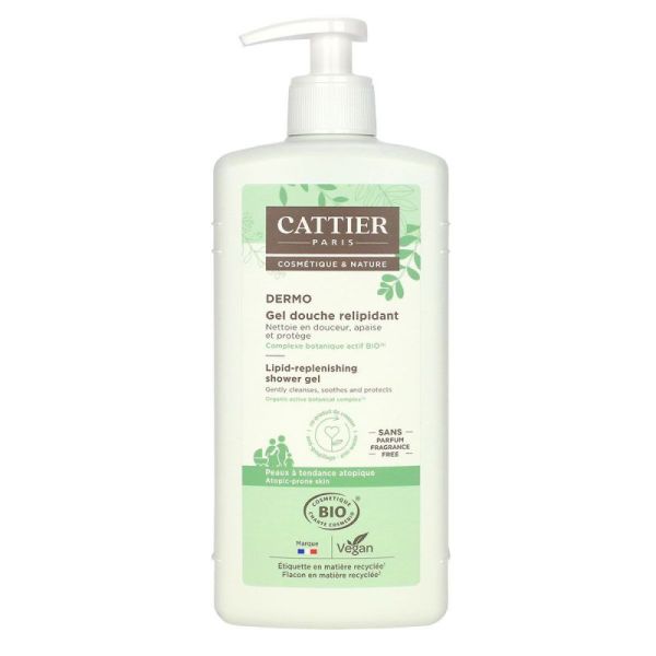 Cattier Gel Douche Relipidant Flacon 500 mL