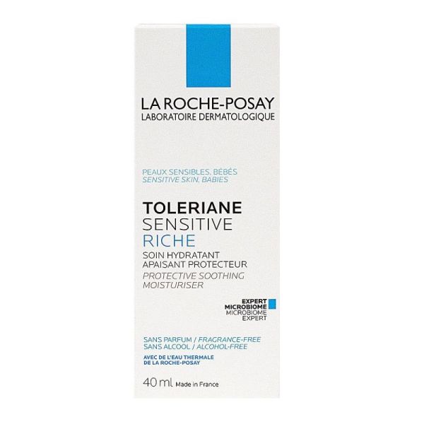 Crème apaisante peau sensible et sèche Toleriane Sensitive Riche 40 mL La Roche Posay