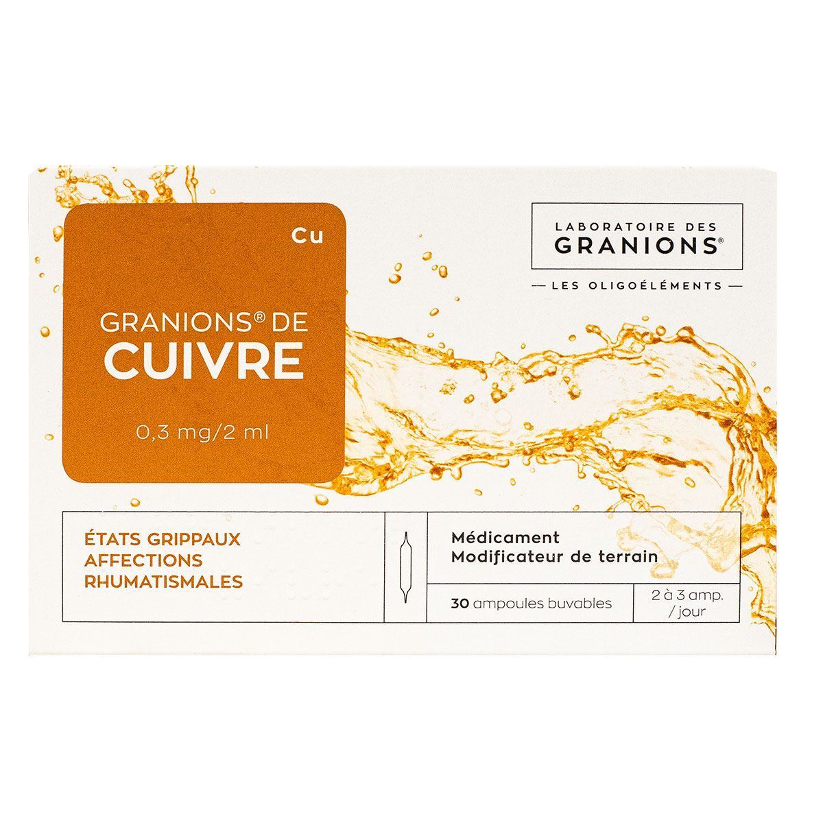 Granions Cuivre Buv A.2Ml 30