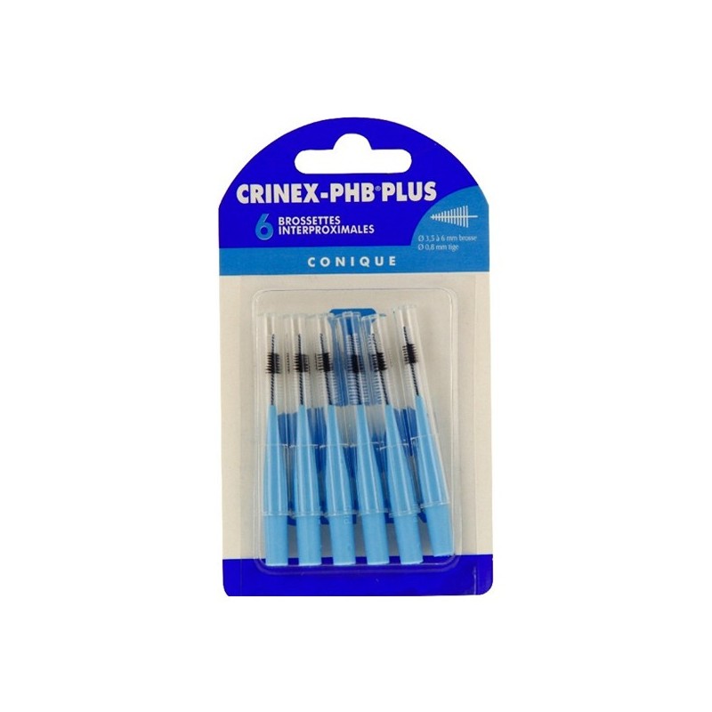 Pharmacie Bastille - Crinex Phb plus brossettes interdentaires coniques x6