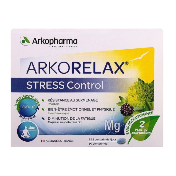 Arkorelax Stress Control - 30 comprimés
