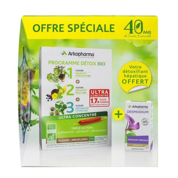 Arkofluide Prg Detox Desmodium Offert