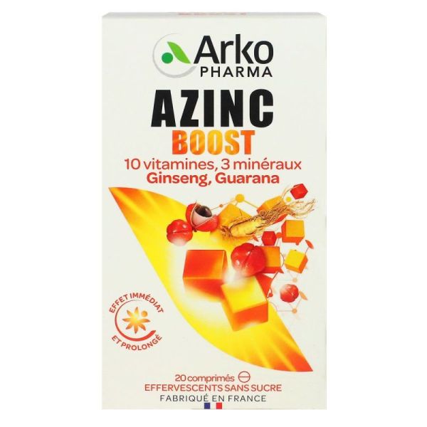 Azinc Boost - 20 comprimés effervescents