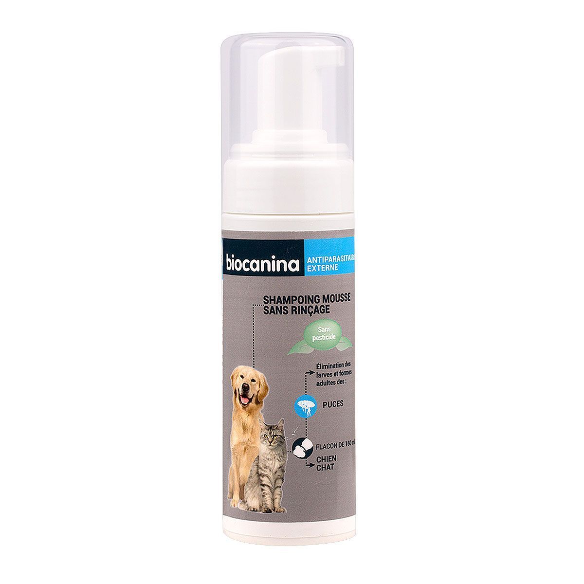 Biocanina Shampoing Mousse Sans Rincage Fl 150mL