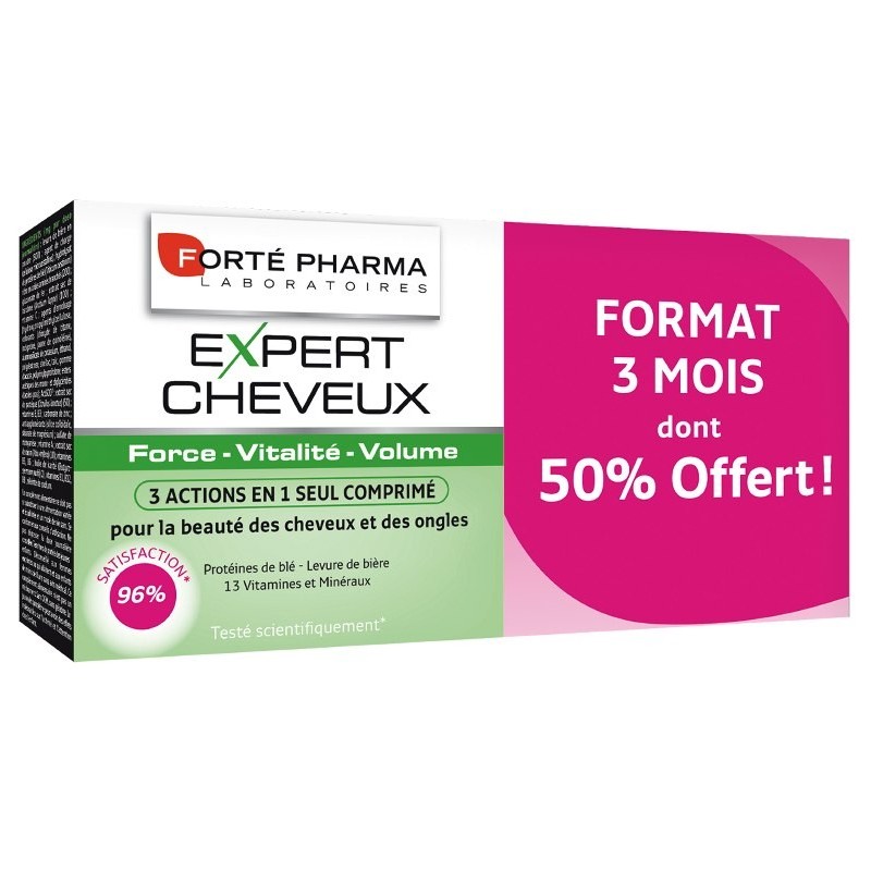 Pharmacie Bastille - Forté Pharma expert cheveux 3 mois dont 50% Offert