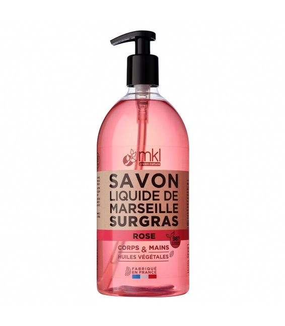 Mkl Savon Liquide Marseille Argan Rose Damas 1L
