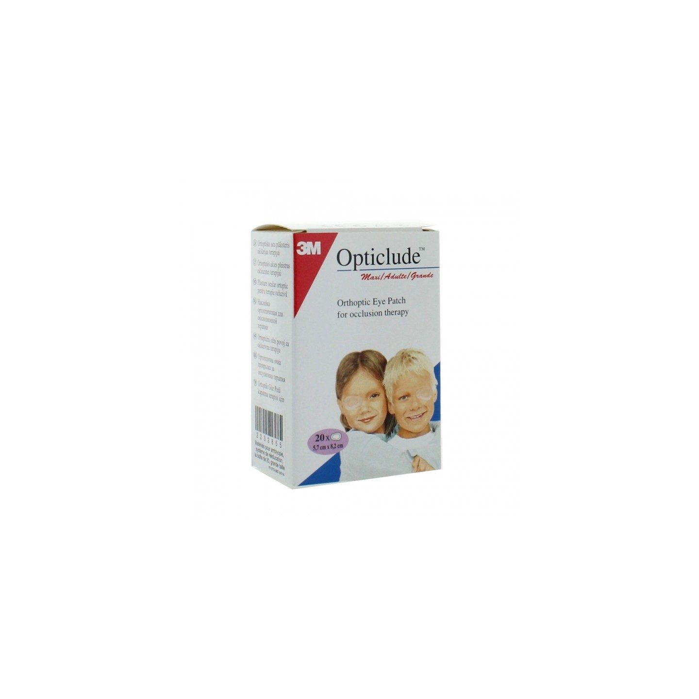 3M Opticlude Pansement orthoptique - 20 unités