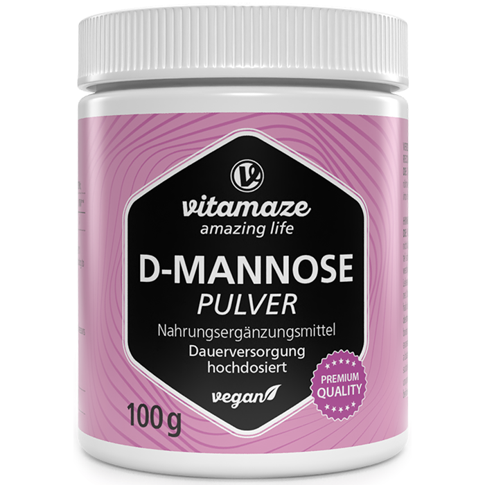 Vitamaze D-Mannose en poudre végétalien, 100 g