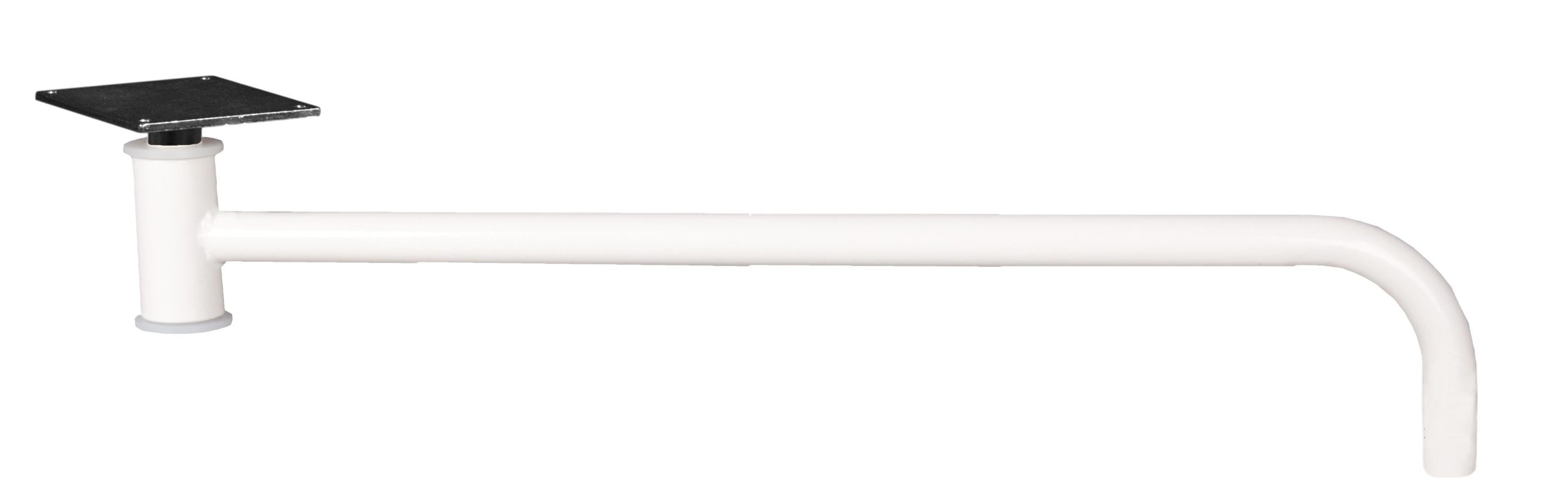 Plaque d'adaptation sur bras L.40cm, tube Ø 16mm - LID