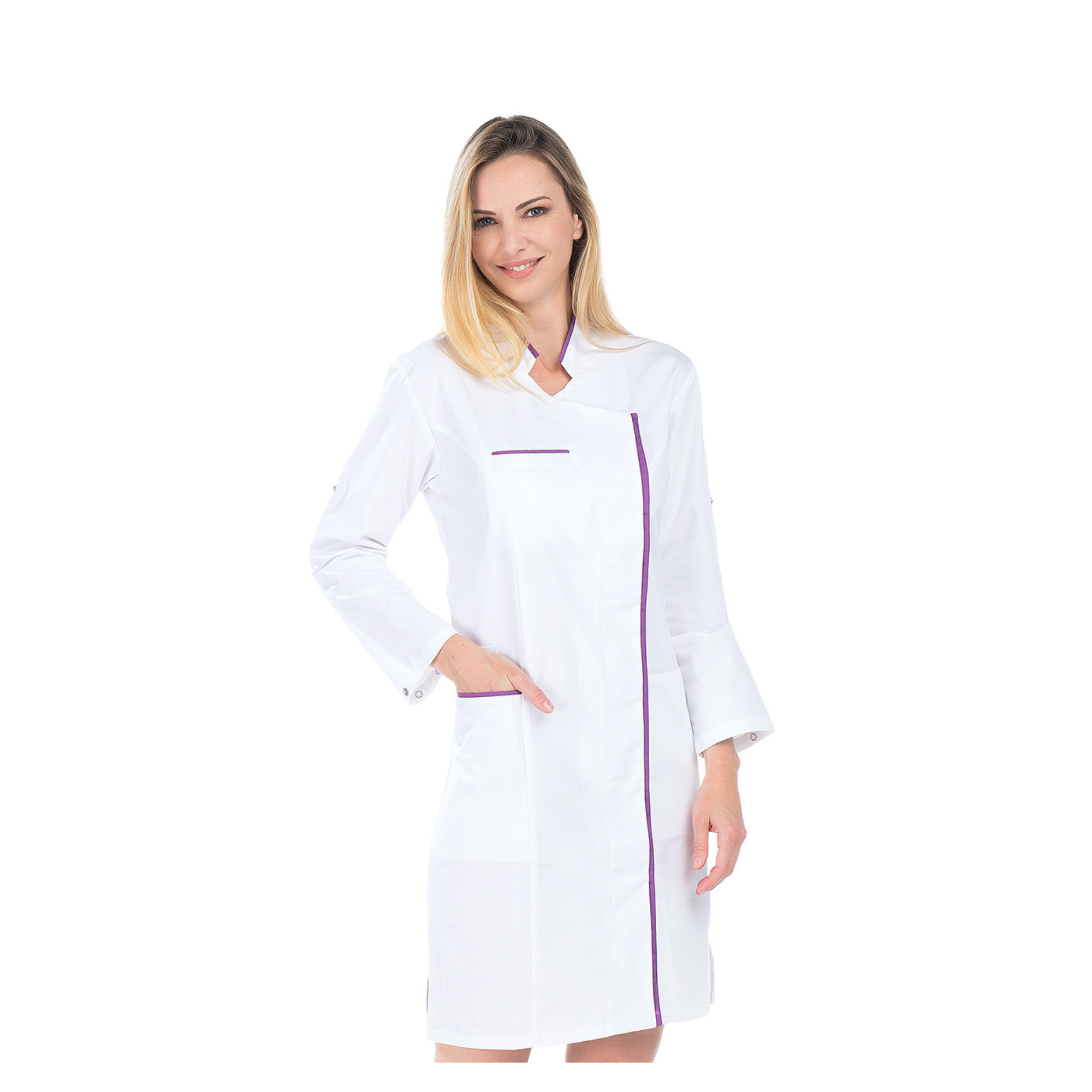Adeline - Blouse longue - Manches longues transformables - Femme - 100 cm