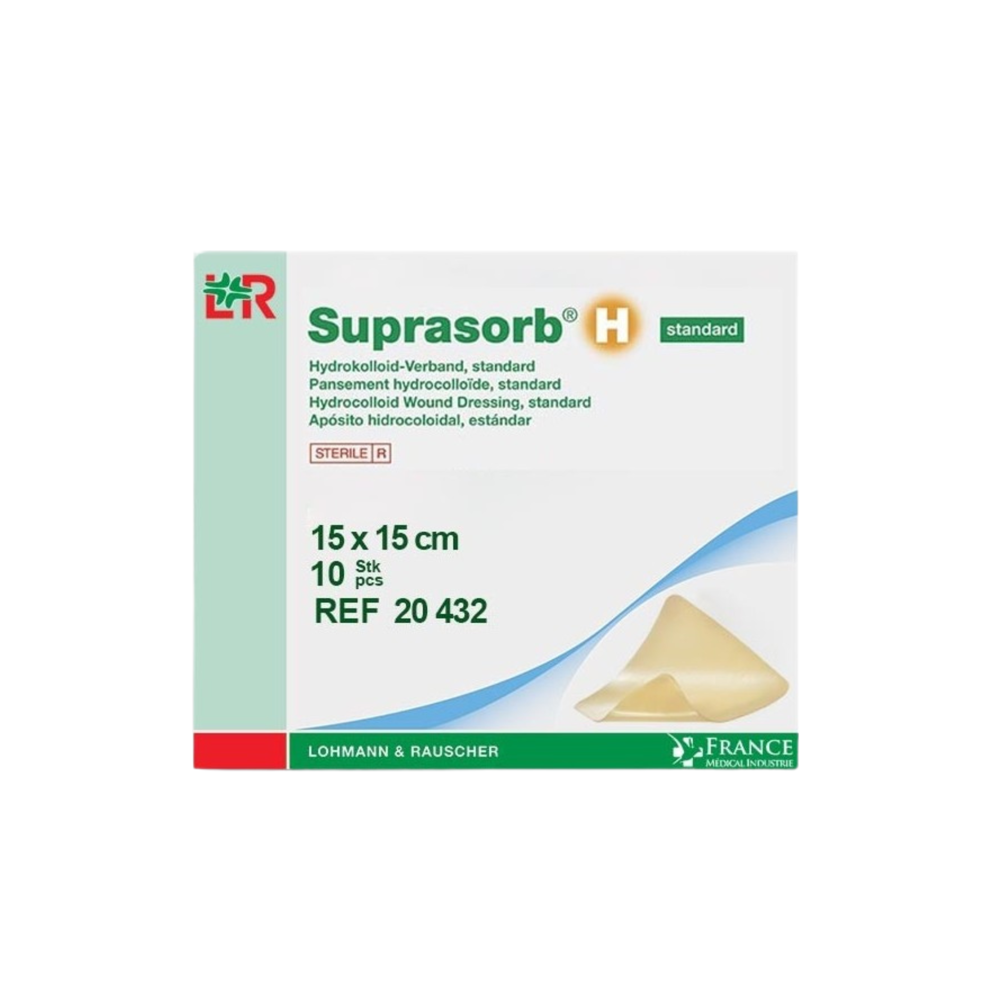 Pansement SUPRASORB H Hydrocolloïde Standard 15X15cm