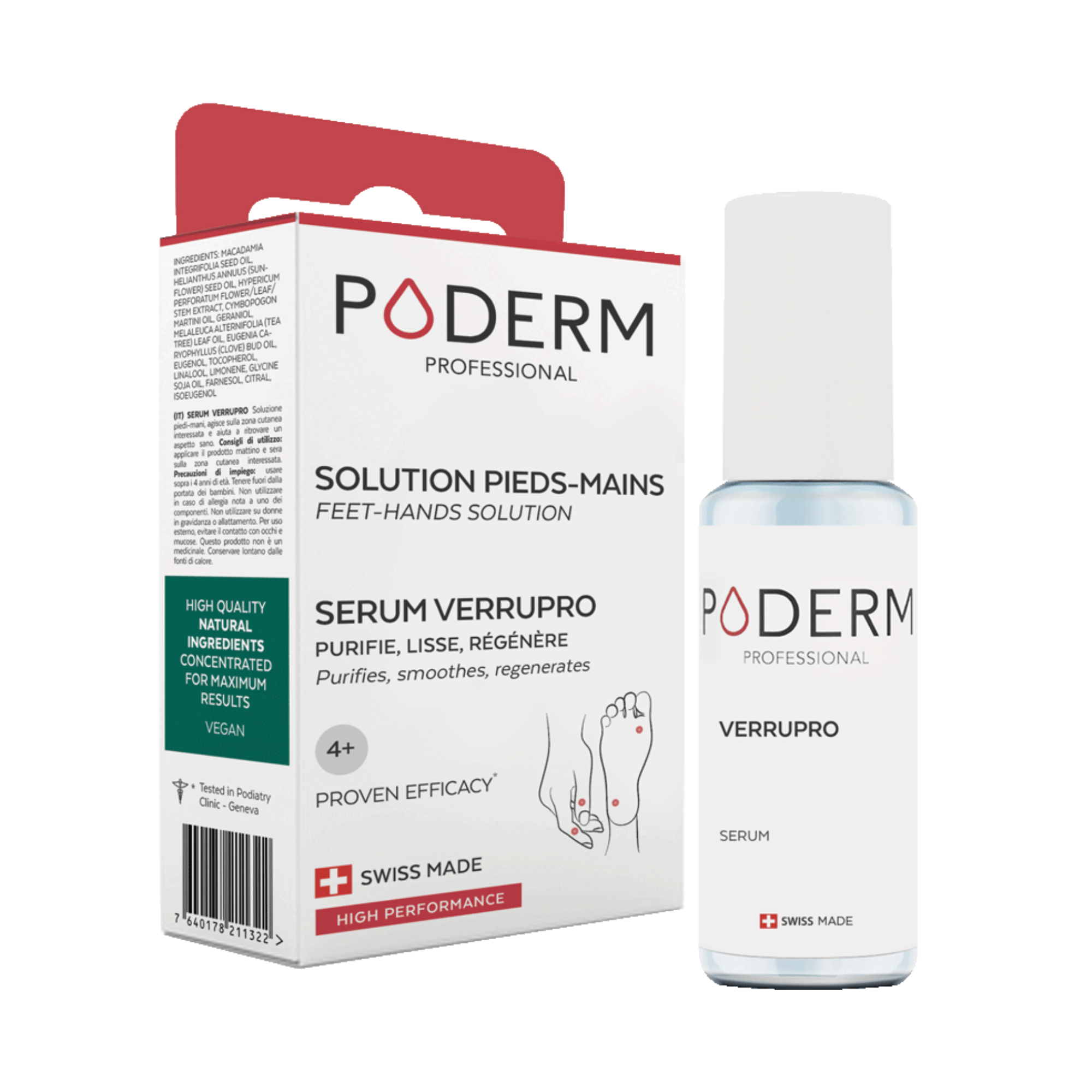 Traitement Verrupro - 6 ml - Contre les verrues - Poderm Professional